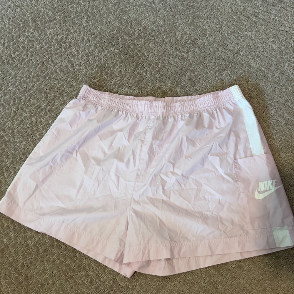 Nike Pink Athletic Shorts Lightweight Elastic Waist Size XL